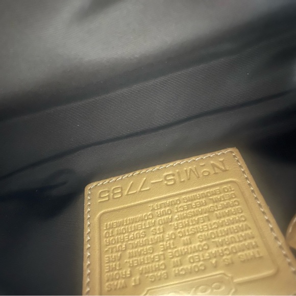 Vintage Y2k Coach demi hampton shoulder bag Butterscotch tan - Picture 8 of 9